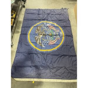 Utah Historic State Flag, Blue Flag with the State Seal, Wall Hanging, FLAW